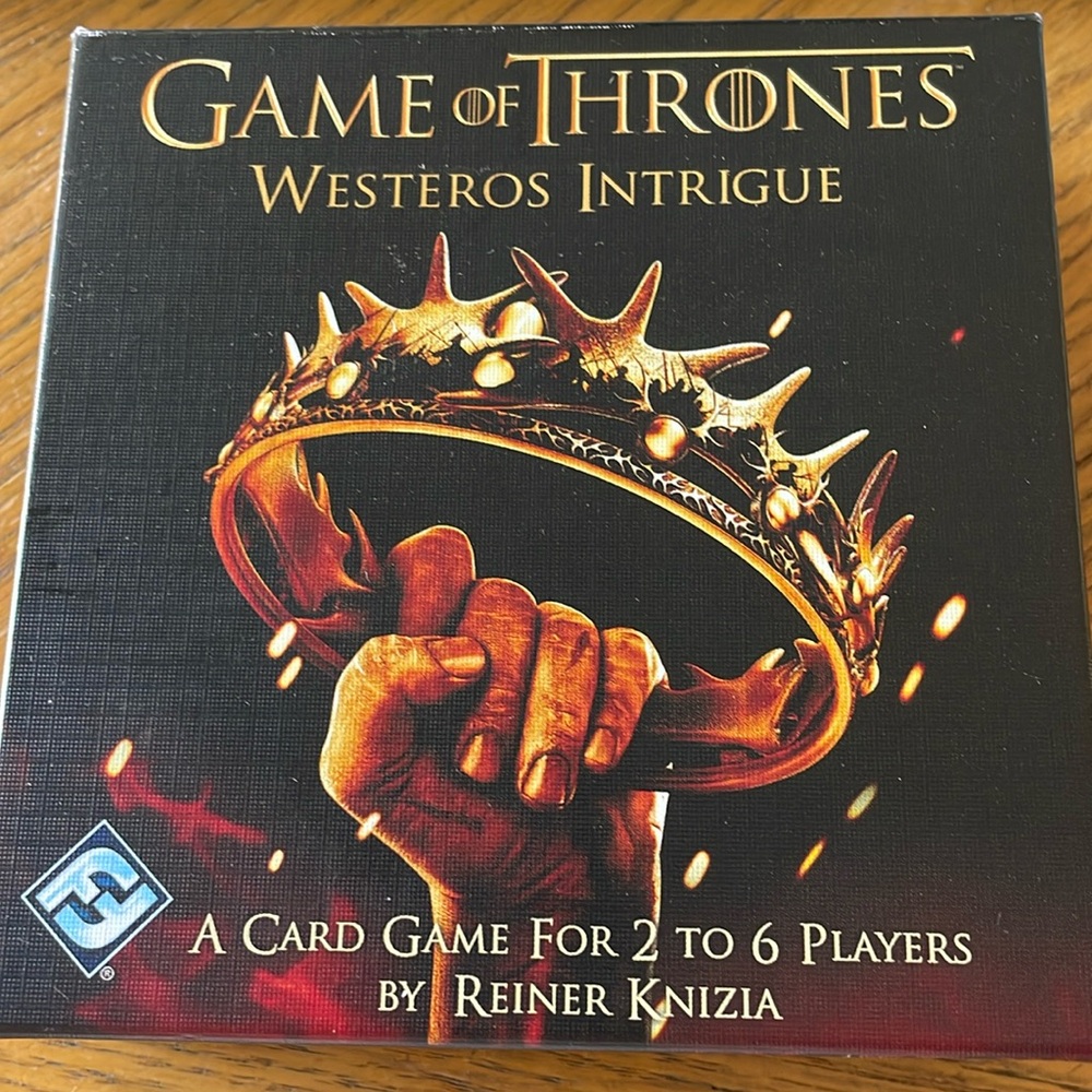 Game of Thrones Westeros Intrigue A Card Game for 2 to 6 Players by Knizia